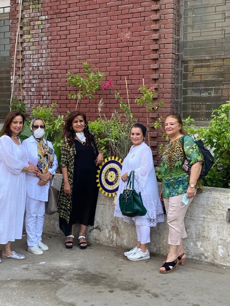 1-Members of IWC of Giza Plantig a Tree at Abou El Reesh hospital