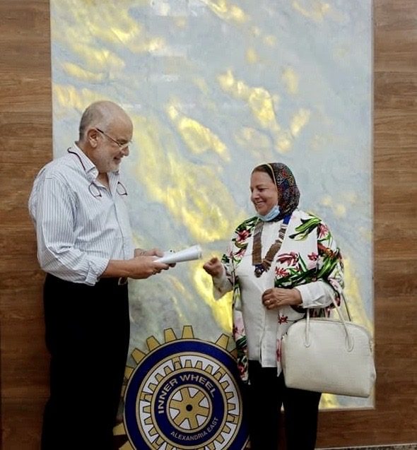 1-Mrs Nadia Mohye El dine President of IWC of alexandria East and general director of the hospital