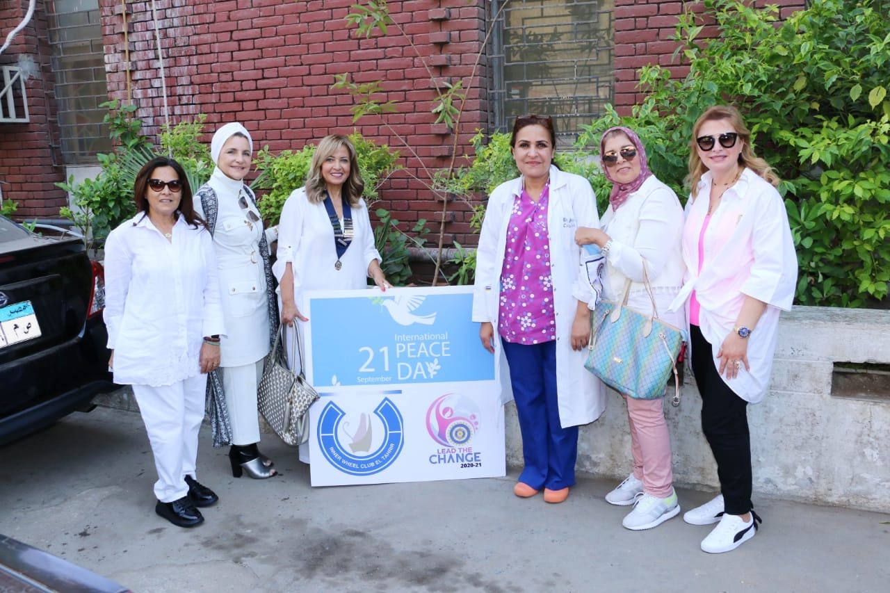 1-Mrs. Lobna El Messiri President of IWC of El Tahrir & some members of the Club