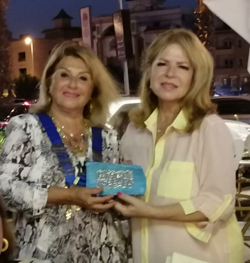 1-Past President Raafat El Fataal & New President Nora Fayek