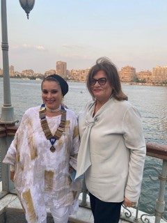 1-The new President & Past President of IWC of Giza