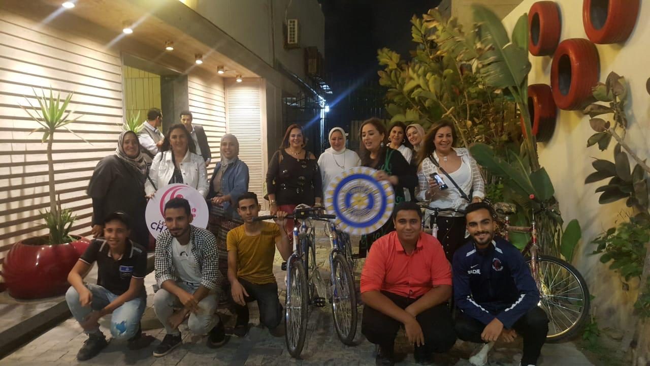 1- Members of IWC of Alexandria Donating the bicycles