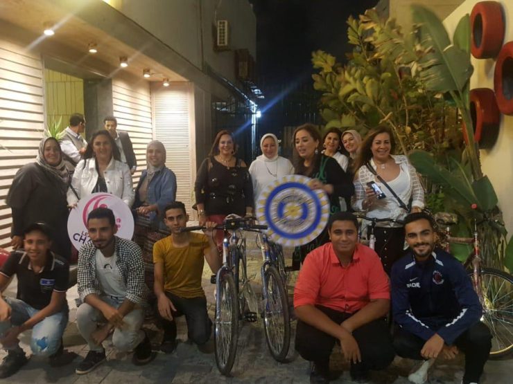 1- Members of IWC of Alexandria Donating the bicycles