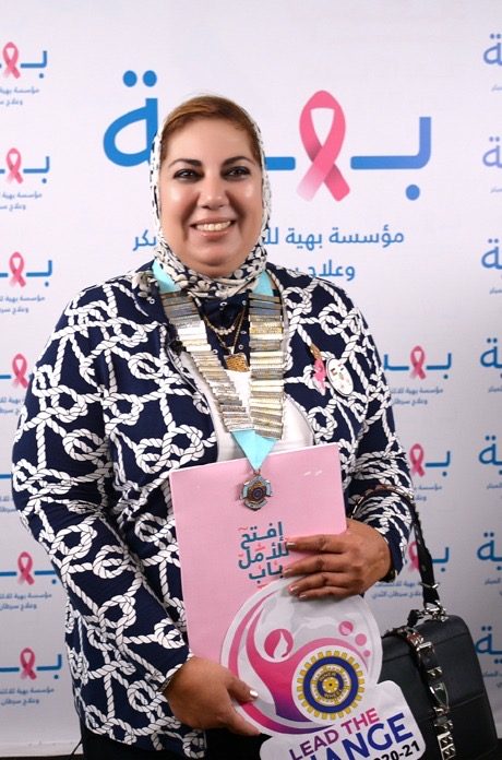 1- Mrs. Mona Aref District Chairman at Baheya Foundation Center