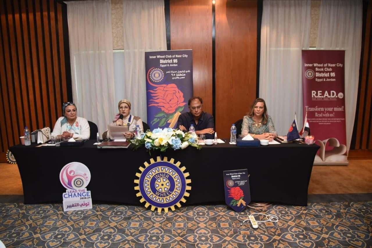 1- Mrs. Mona El Saeed President of IWC o F Nasr City announces the opening of book club