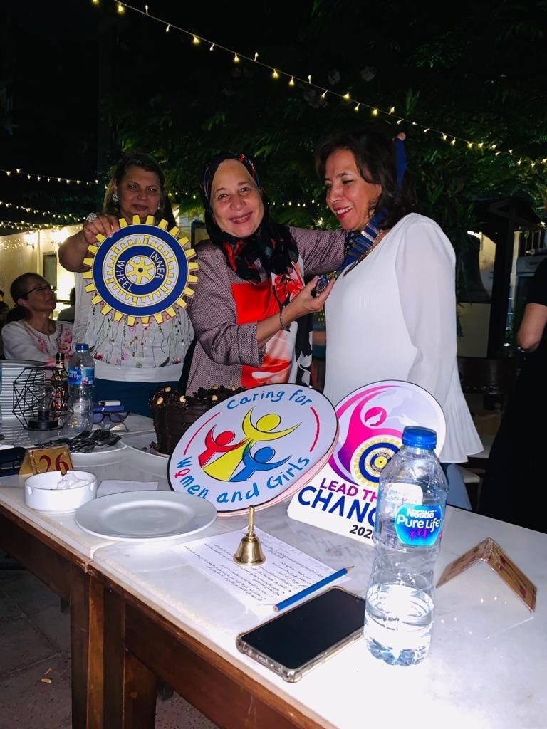 1- Past President Dr. Bothina Madkour welcomed the new president Dr. Asrar El Barki