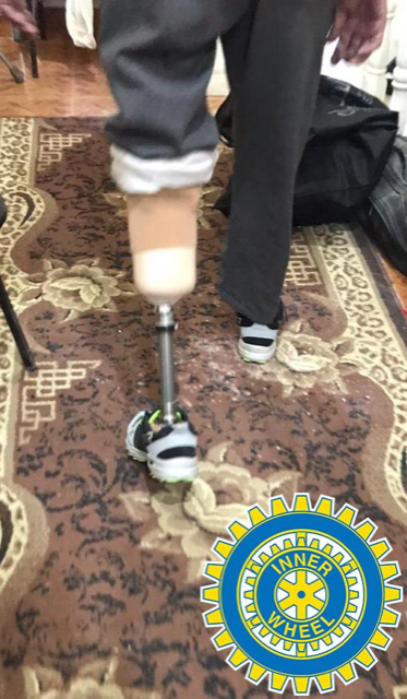 A prothetic limb donated by IWC of Alexandria El Nozha