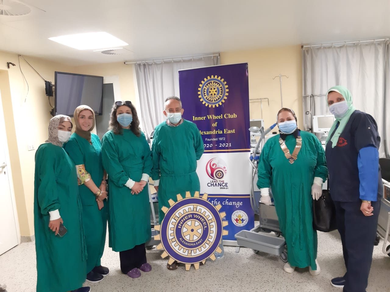 1- IWC of Alexandria East President at the bonne marrow transplant Unit