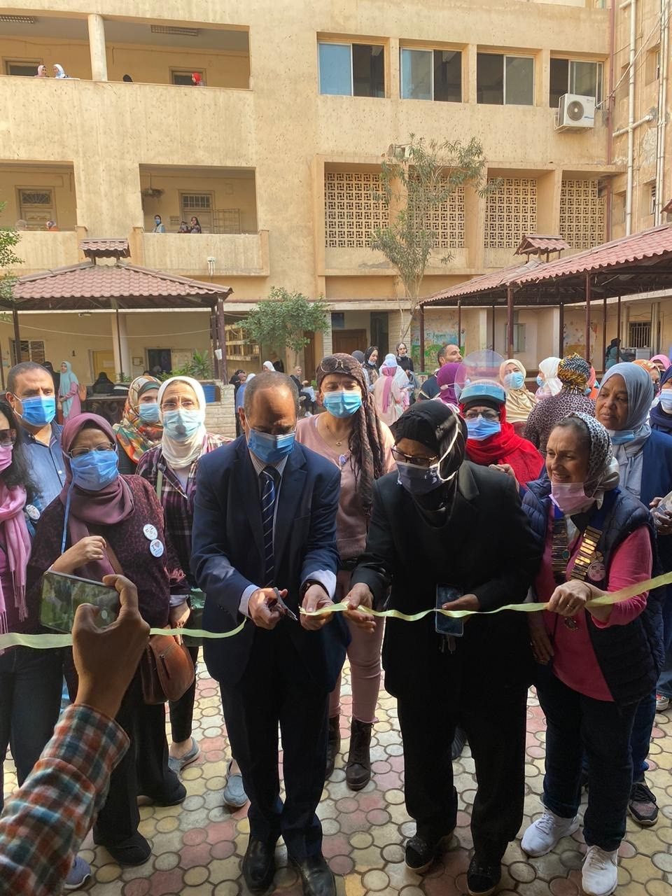 1- IWC of Giza Pyramids held a clothes exhibition at Facylty of Early Childhood Education Cairo University