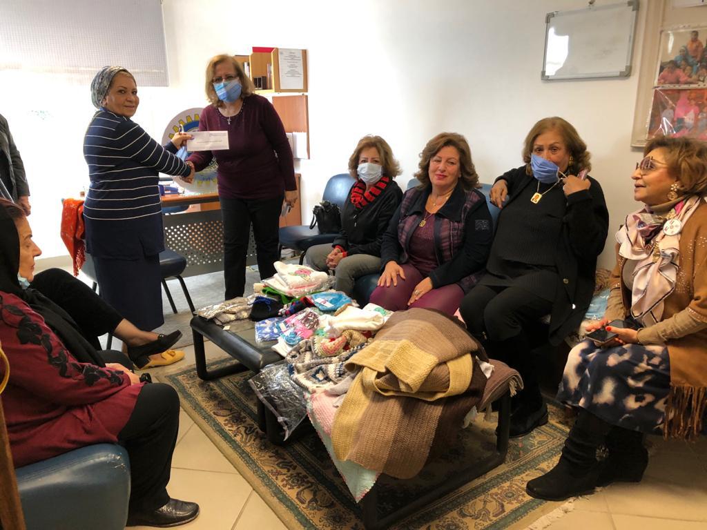 IWC of Alexandria Mediterranen donated Money to buy materials for crochet