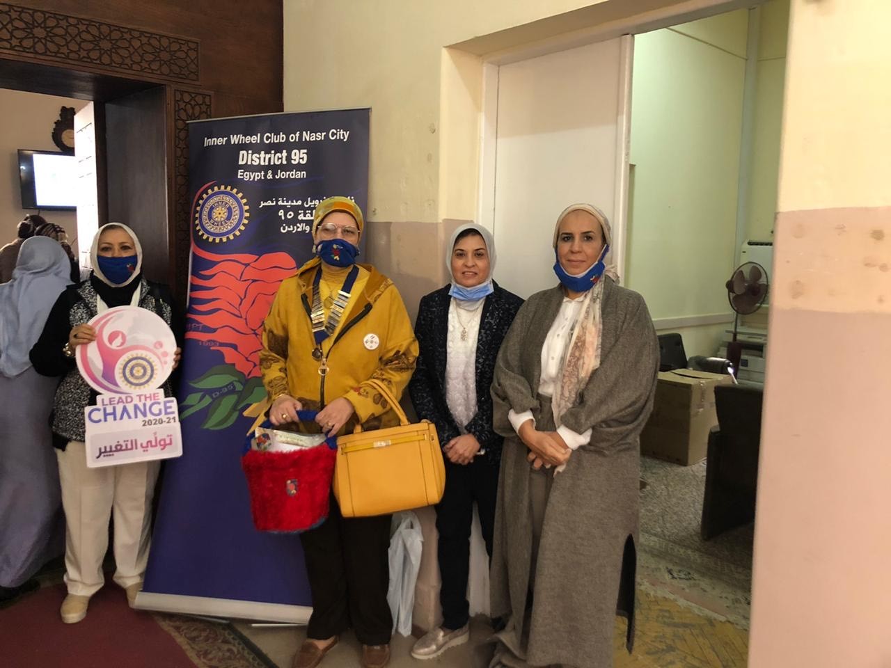 Members of IWC of Nasr City at the Pediatric Unit Ain Shams University