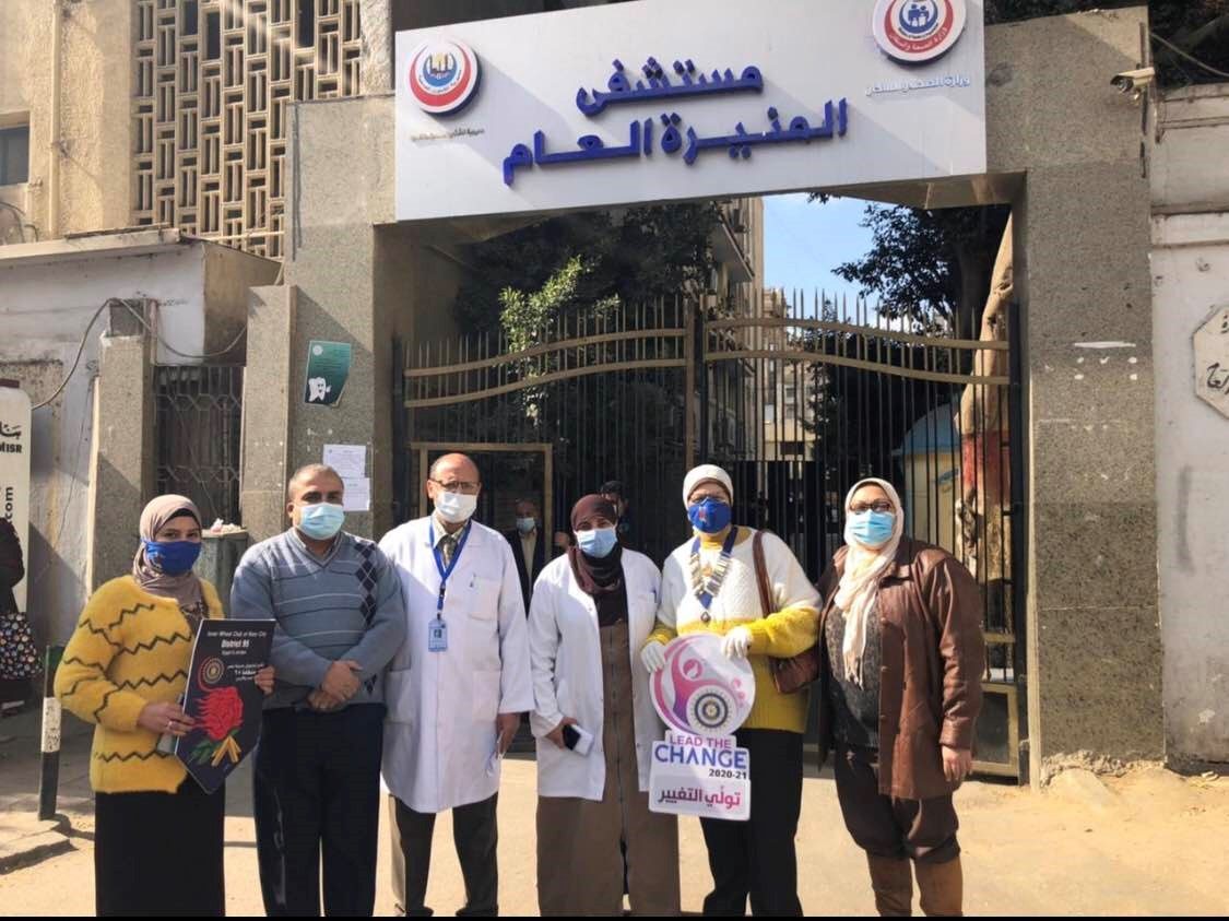 1-IWC of Nar City donating preventive medical tools to the_ Munira General Hospital_.