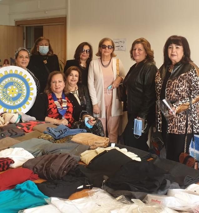 1- President & members of IWC of Alexandria Mediterranean at the Oncology Center Exhibition