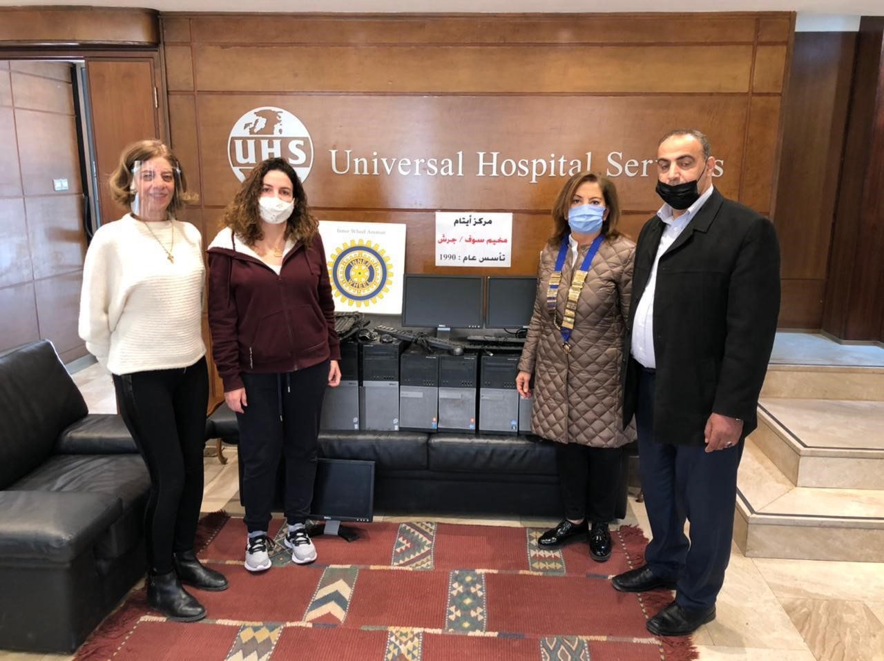 1-IWC of Amman donating Desk tops