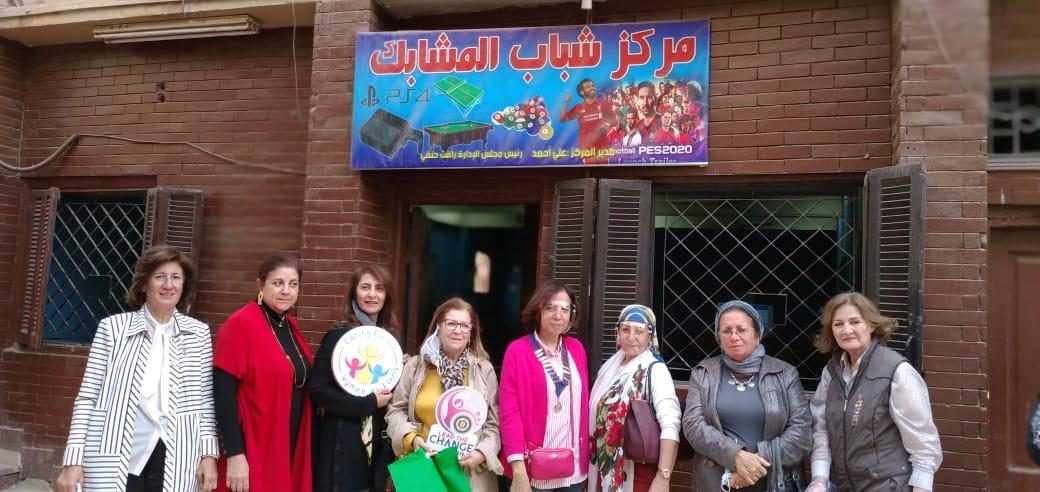 1- Members of IWC of El Gezira Sporting at El Mashabek Youth Center