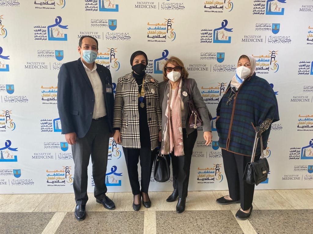 President of IWC of Alexandria & memebers at Borg El Arab Oncology Center