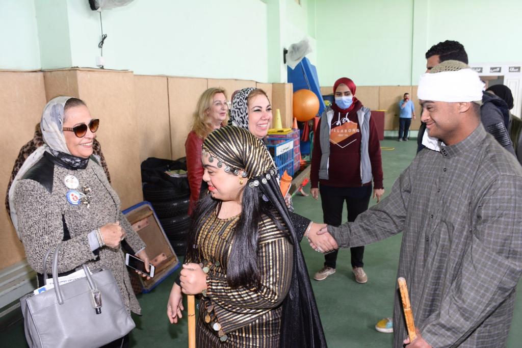 The delegation attended a dancing session that was performed