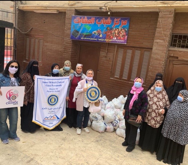1-Distribution of Ramadan food bags at Mashabak Youth Center-Illetaracy classes Students