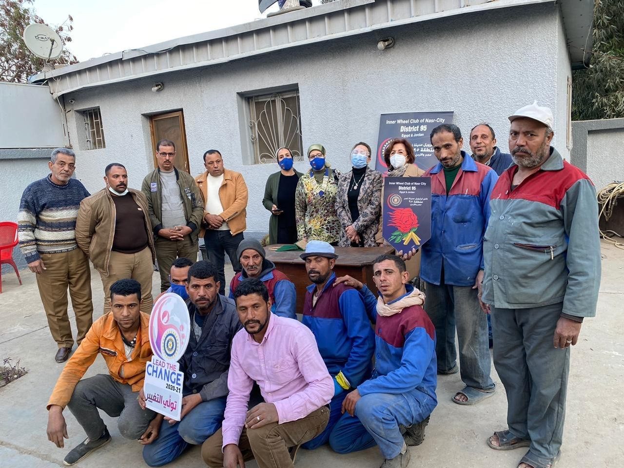 1- IWC of Nasr City members with the Sanitation workers