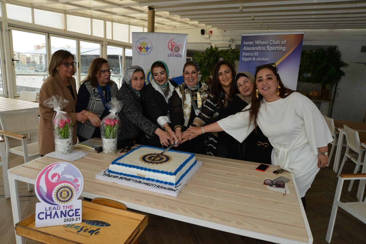 1-D95 Chairman with Presidents of IWC of Alexandria El Nozha, Sporting & Mediterranean