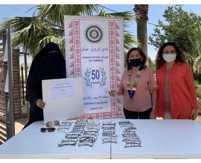 1-IWC of Amman donating frames for eyeglasses