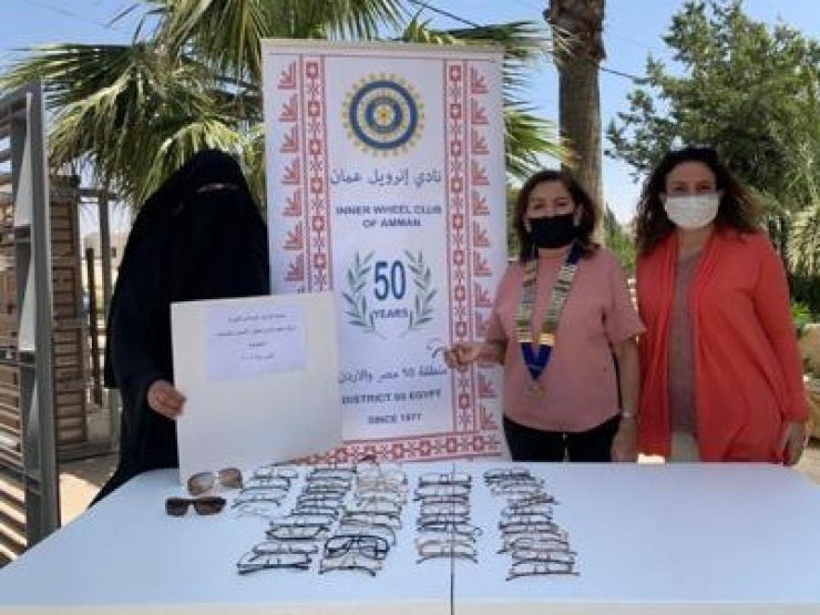 1-IWC of Amman donating frames for eyeglasses