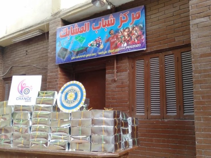 1-IWC of Giza Pyramids sending Iftar Meals to Al-Mashabek Youth center