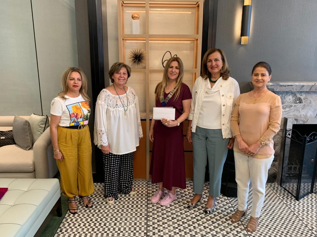 1-President of IWC of Amman Philadelphia & Vice Chairman D95 Egypt & Jordan with the president of the National Association for Children with Special Needs
