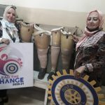 IWC of Tanta donating Prosthetic limbs & Wheelchairs to the Foundation of Handicapped in Tanta