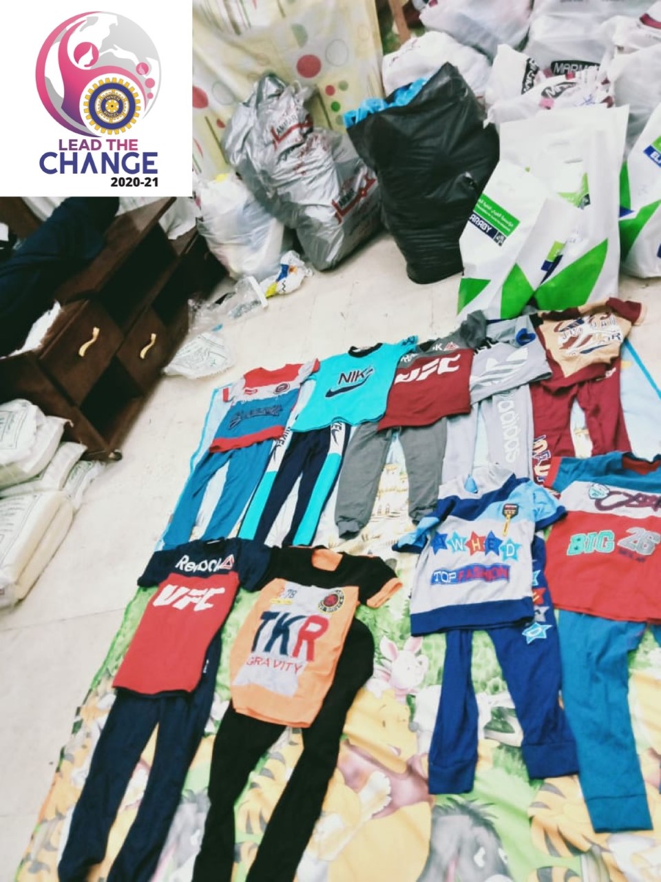 3- The new cloths for the children