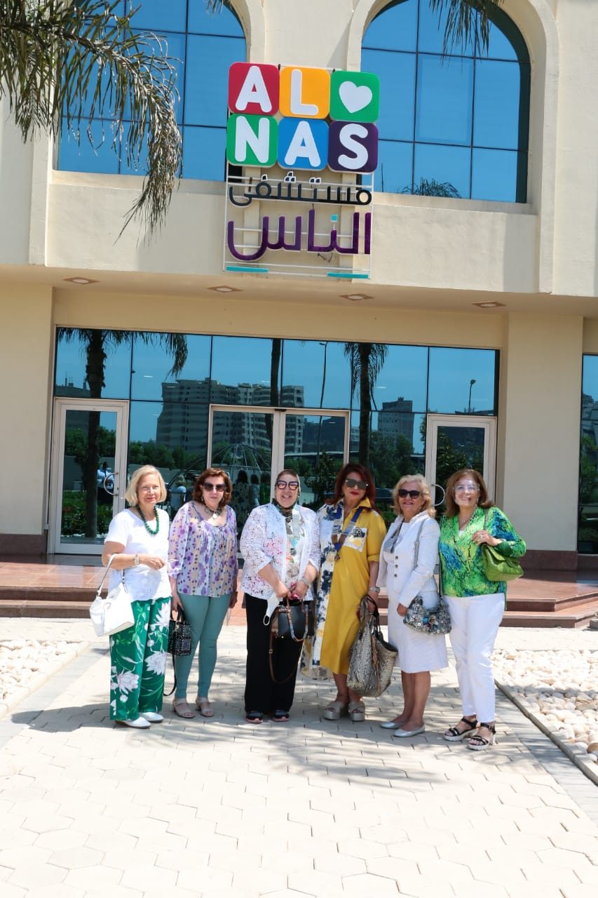 1- D95 Egypt &Jordan Chairman Mona Aref & IWC of Zamalek at Al Nas Hospital