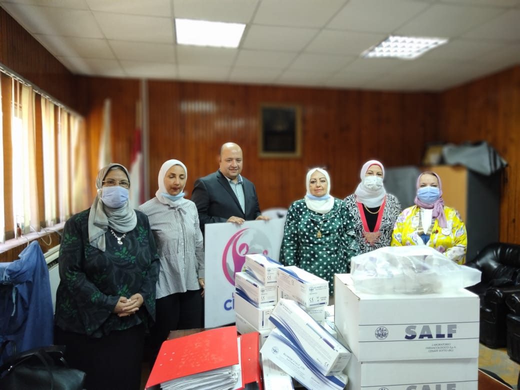 1-IWC of Tanta Donating Medical Supplies to Al Minshawi General Hospital in Tanta.