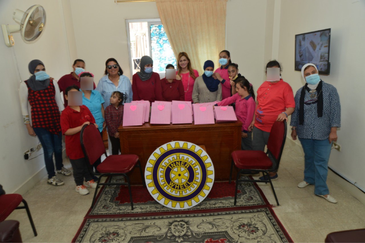 1-Members of IWC of Alexandria at the Intellectual Rehabilitation Care for Girls