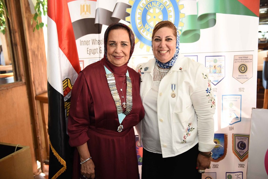 1- Mrs. Hala Hagras the incoming Chairman & Mrs. Mona Aref
