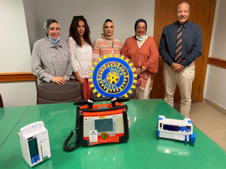 Donation of infusion pump dc shock to Ayady Al Mostakbal Hospital