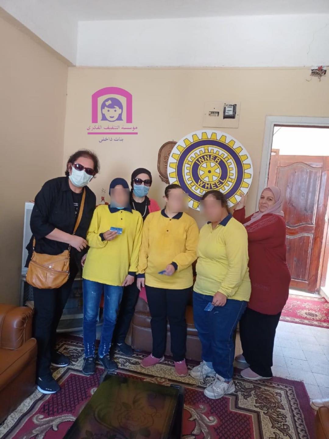 1- Members of IWC of Alexandria with the students of the Intellectual Rehabilitation Institution