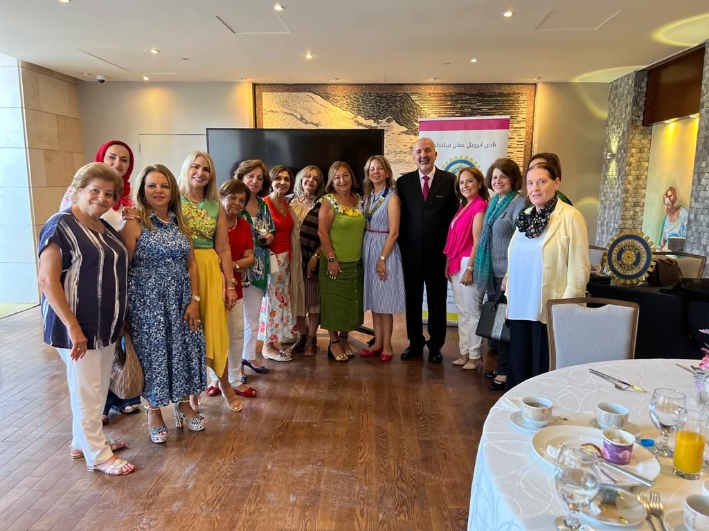 1-Members of IWC of Amman Philadelphia with Dr.Ghadeer Al-Zoubi & Dr. Muhammed Saleh