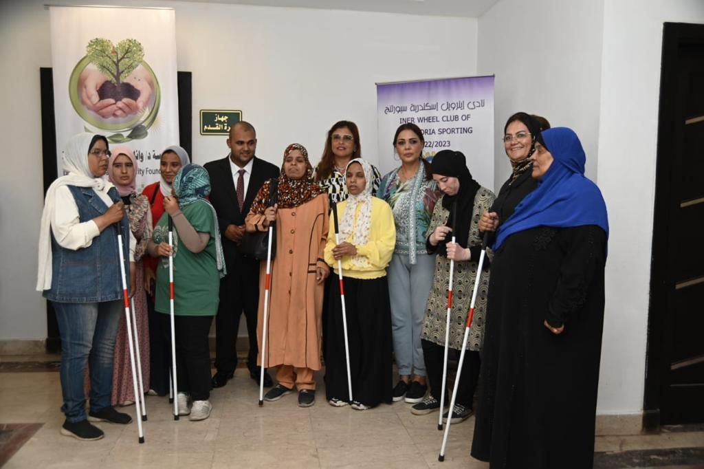 1-IWC of Alexandria Sporting Distributed White Sticks to the blind in a special Celebration