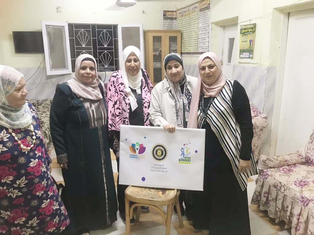 1- Members of IWC of Minya at the Eldery home
