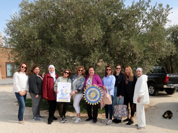 1- Members of IWC of Petra at the Carbo Farm in Madaba