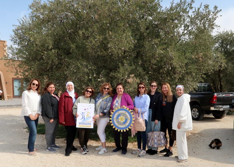 1- Members of IWC of Petra at the Carbo Farm in Madaba