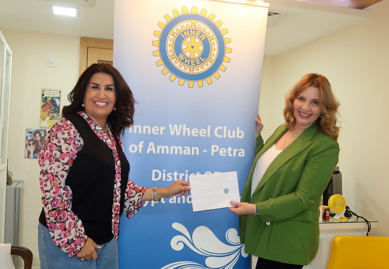 1-Mrs Mona Hamzeh President of IWC of Petra Paid the cost of Strabismus Surgery