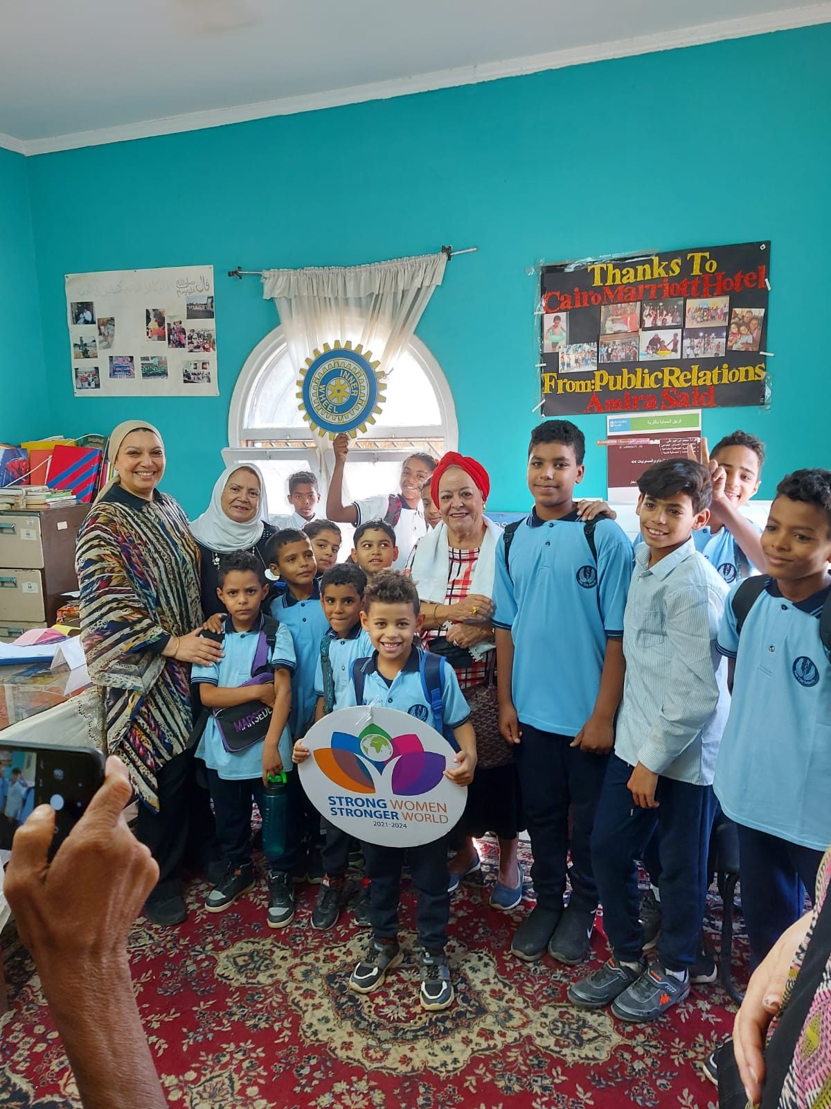 1- President and members of IWC of Heliopolis at SOS village