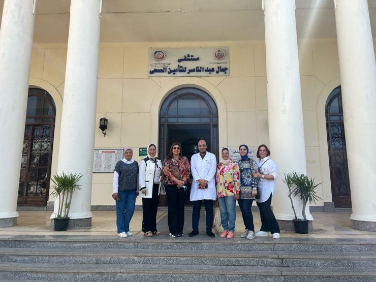1- President & members of IWC of Alexandria Sporting at Gamal Abdel Nasser Hospital