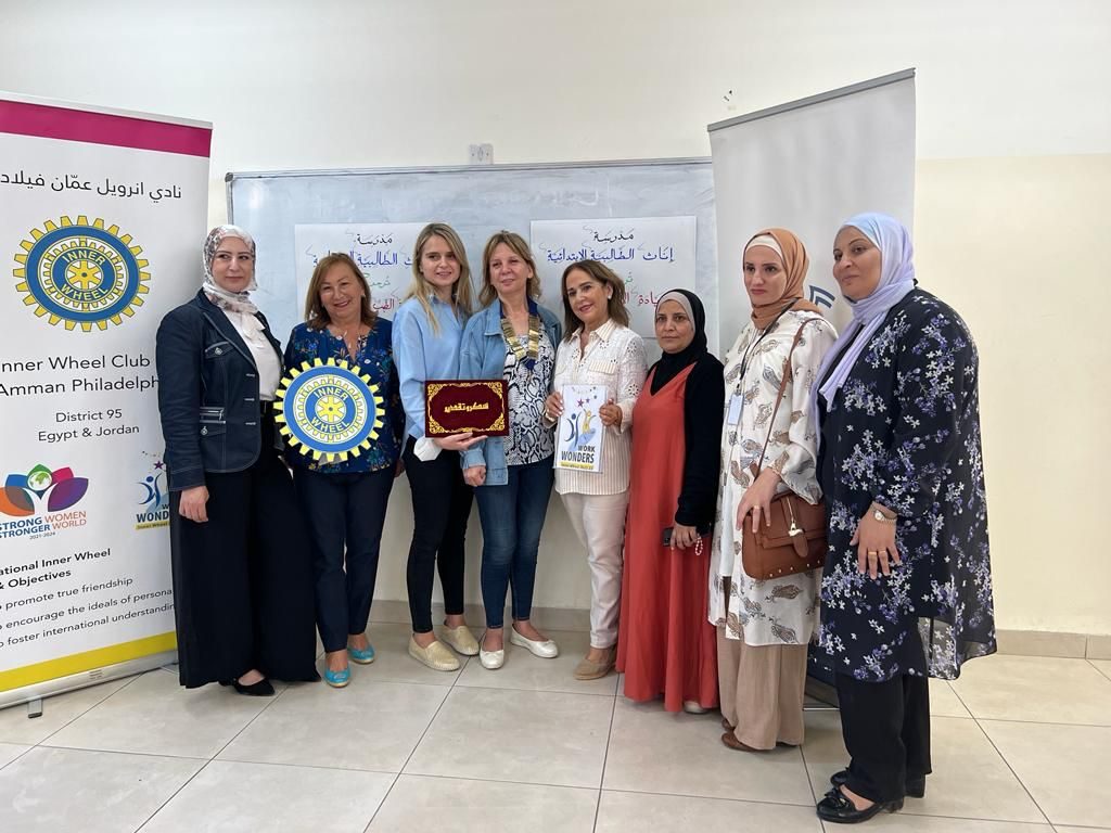 1- President & members of IWC of Amman Philadelphia received a certificate of appreciation