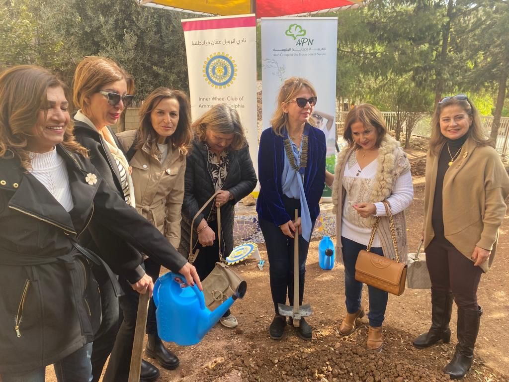 1- IWC of Amman Philadelphia Planted 3 olive trees in Bishop School Garden