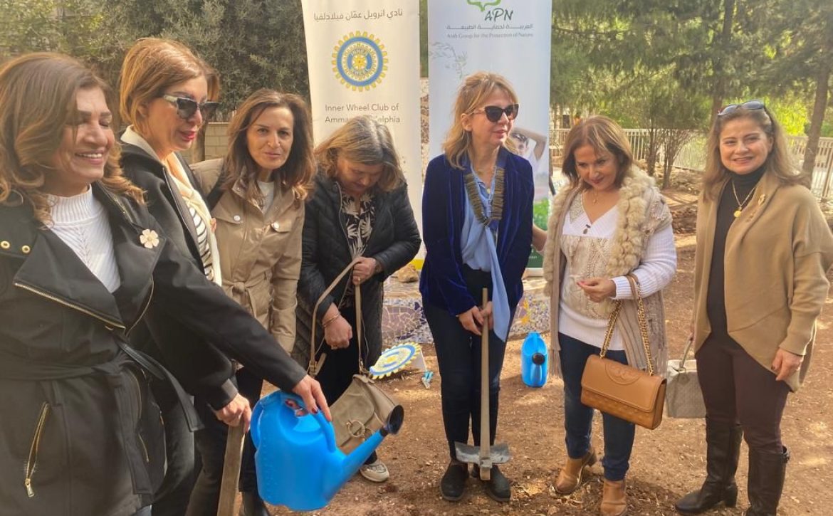 1- IWC of Amman Philadelphia Planted 3 olive trees in Bishop School Garden