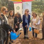 The Inner Wheel club of Amman Philadelphia Planted four olive trees in Bishop School Garden