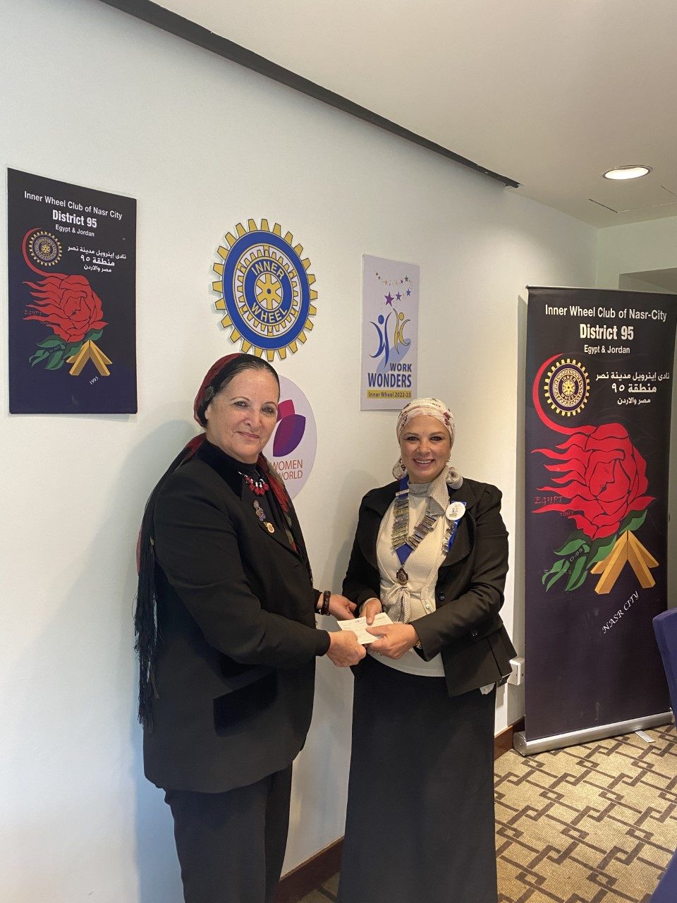 1-IWC of Nasr City gave a donation to(Friends of Bright Tomorrow Association)