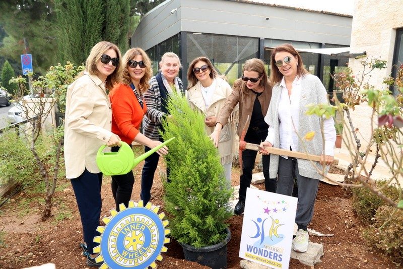 1-President of IWC of Petra & Club members Planted a tree